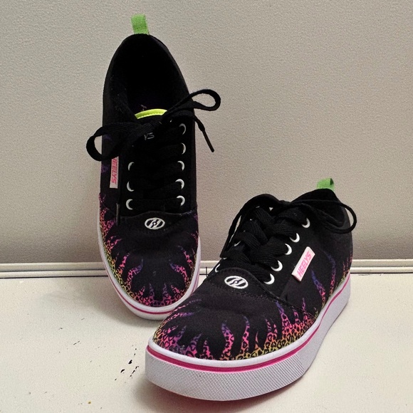 Heelys Pro 20 Rainbow Cheetah Print Big Kids Size 5 - Picture 4 of 10